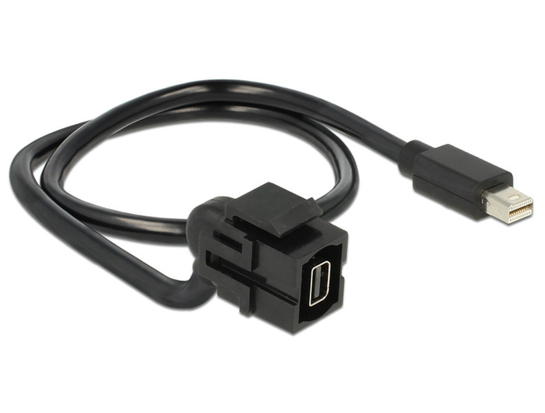 DeLOCK 86374 0.5m Mini DisplayPort Mini DisplayPort Black DisplayPort cable