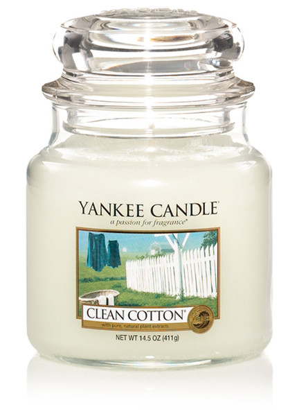 Yankee Candle 1010729 Rund Blume, Zitrone Weiß 1Stück(e) Wachskerze