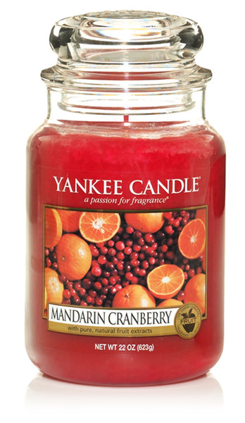 Yankee Candle 1053154 Круглый Клюква, Оранжевый Красный 1шт восковая свеча