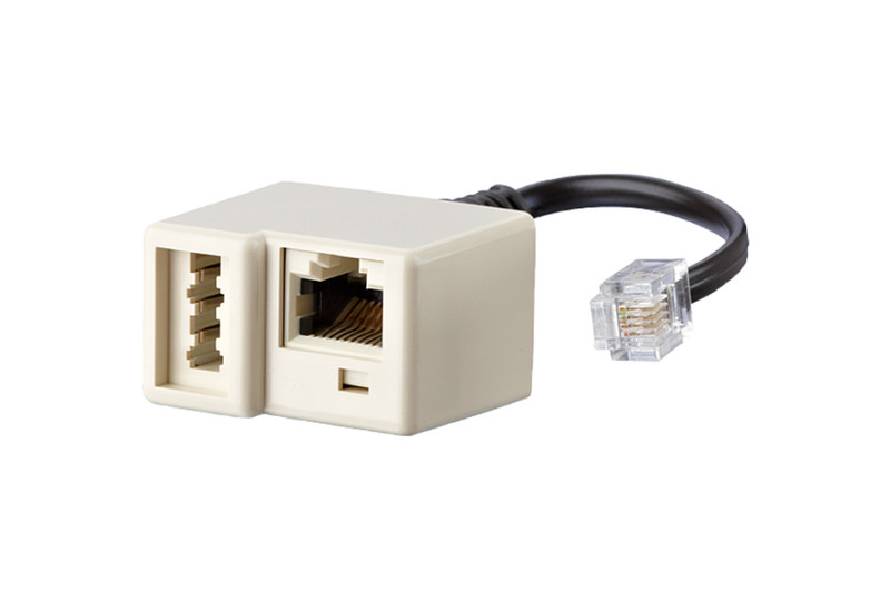 METZ CONNECT 130598340101-E RJ11 RJ45/TAE U Белый кабельный разъем/переходник