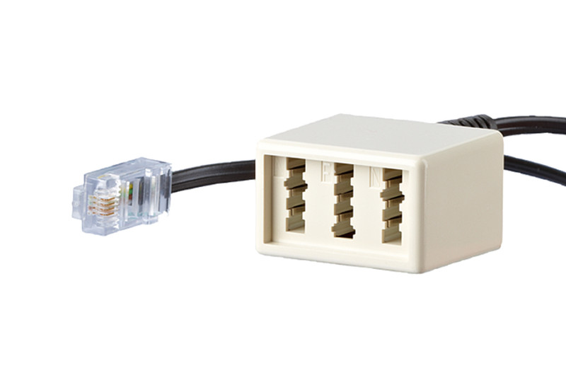 METZ CONNECT 130450446001-E RJ45 TAE NFN Perleffekt, Weiß Kabelschnittstellen-/adapter