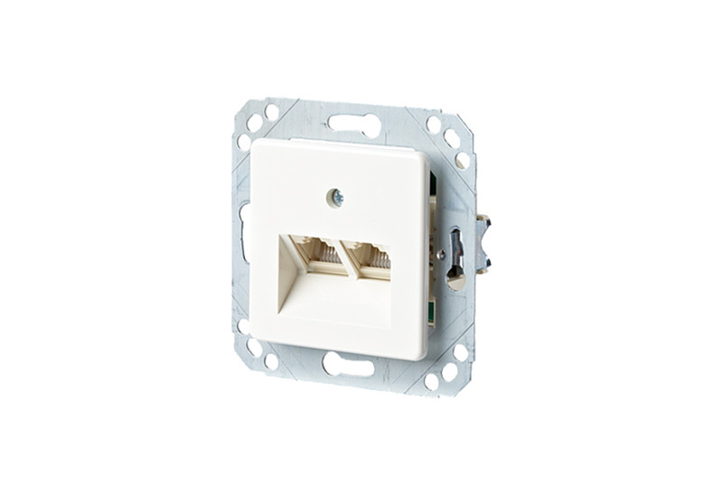 METZ CONNECT 130040112-I Type C (Europlug) White outlet box