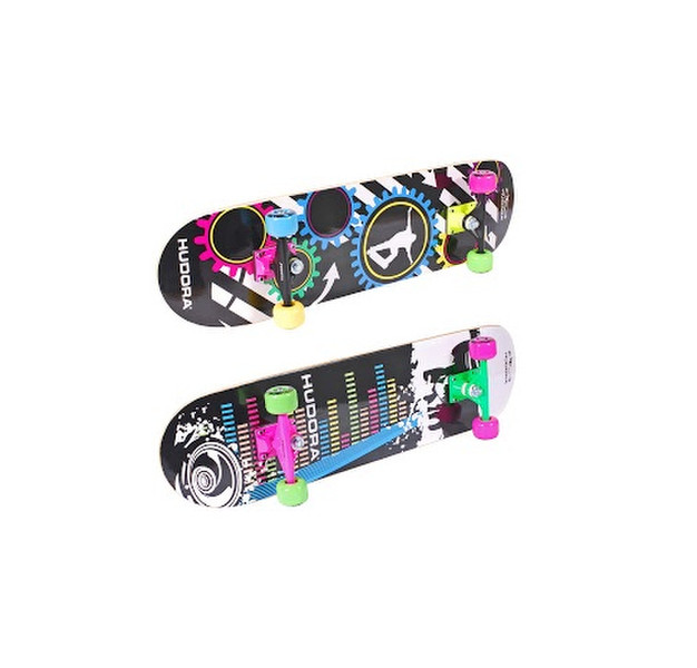 HUDORA 12141 Skateboard (klassisch) Mehrfarben Komplettes Skateboard