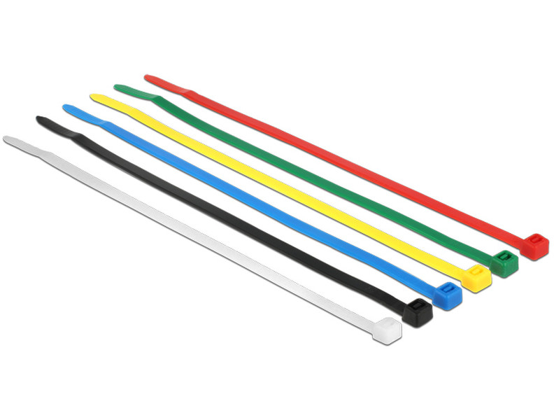 DeLOCK 18626 Nylon Black,Blue,Green,Red,Transparent,Yellow 200pc(s) cable tie