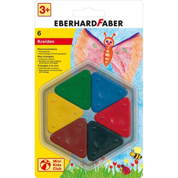Eberhard Faber 523006 6шт восковой мелок/карандаш