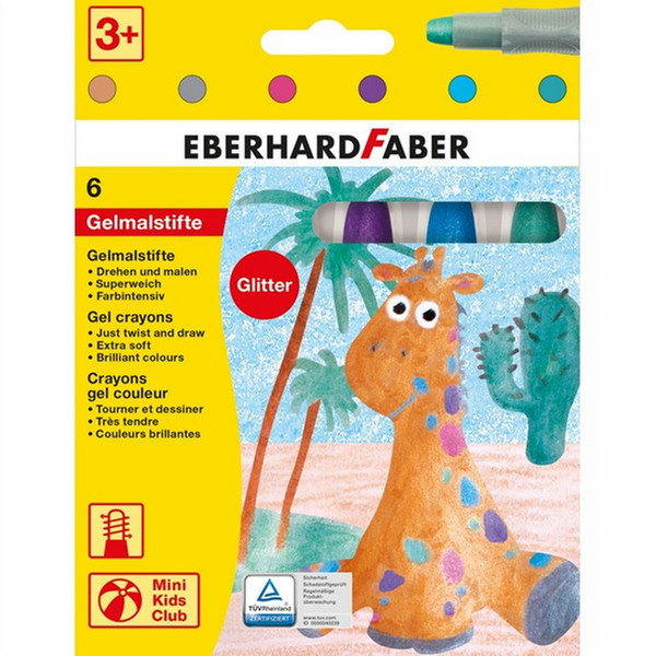 Eberhard Faber 529106 6шт восковой мелок/карандаш