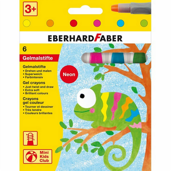 Eberhard Faber 529306 6шт восковой мелок/карандаш