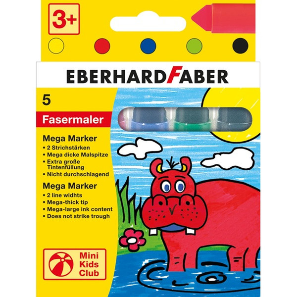 Eberhard Faber 550005 Fein / Extradick Mehrfarben 5Stück(e) Filzstift