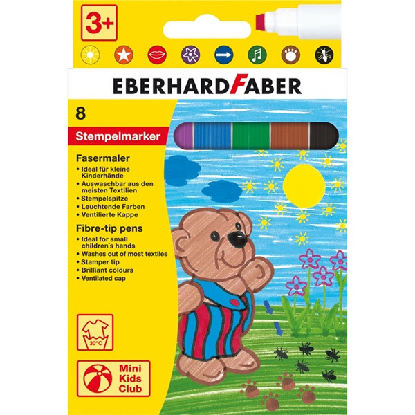 Eberhard Faber 550007 Fein / Extradick Mehrfarben 8Stück(e) Filzstift