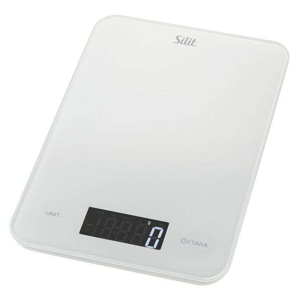 Silit 21.4128.8602 Прямоугольник Electronic kitchen scale Белый кухонные весы