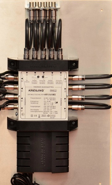 KREILING KR 5-8 MS MKME Cable splitter/combiner Black cable splitter/combiner