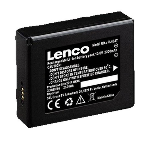 Lenco PL4BAT Литий-ионная 2200мА·ч 10.8В аккумуляторная батарея