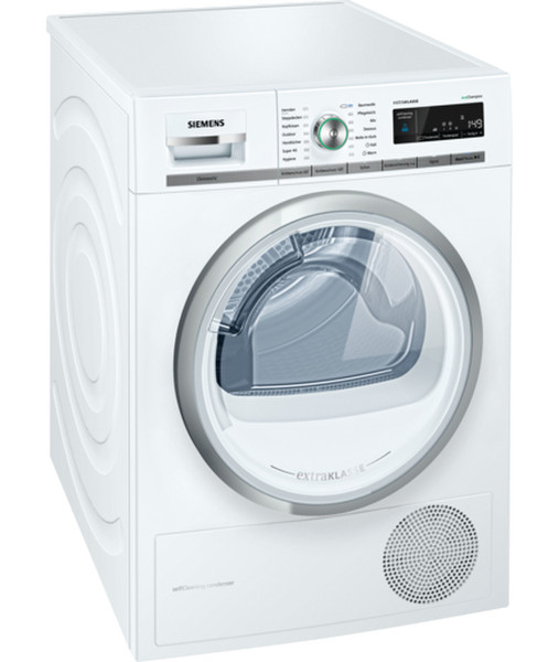 Siemens WT47W583 freestanding Front-load 8kg A+++ White tumble dryer