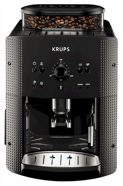 Krups EA 810B Espresso machine 1.7л 1чашек Черный, Титановый кофеварка