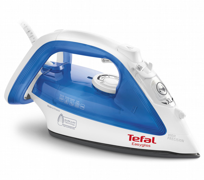 Tefal EasyGliss FV3920 Dry & Steam iron Durilium soleplate 2300W Blue,White iron