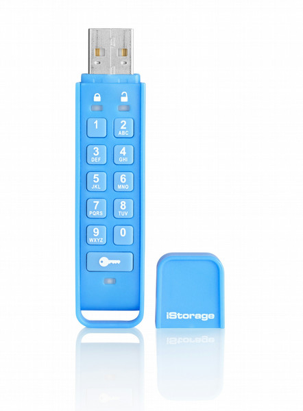 iStorage datAshur Personal 16ГБ USB 2.0 Type-A Синий USB флеш накопитель