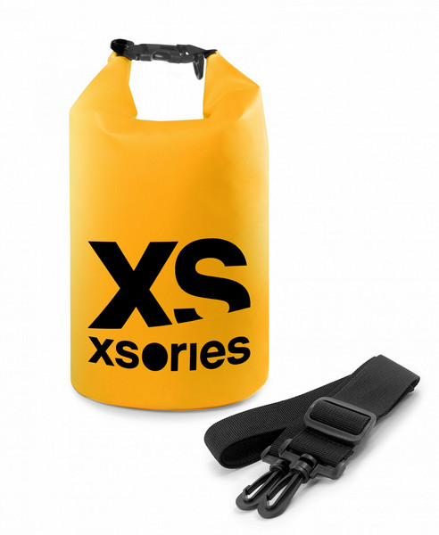 XSories Stuffler 8L Nylon,PVC,Tarpaulin Black,Yellow duffel bag