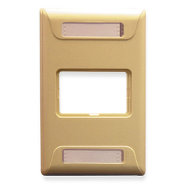 ICC IC108F01IV Ivory switch plate/outlet cover