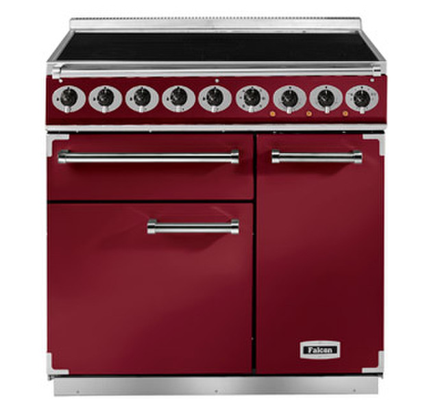 Falcon 900 Deluxe Freestanding Induction hob A Red