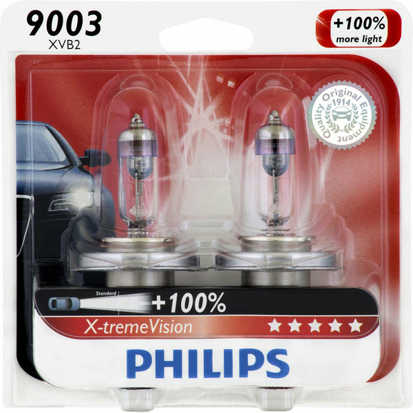 Philips X-tremeVision 9003XVB2 67W Halogen P43t-38 car light bulb