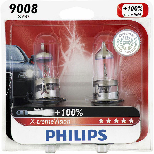 Philips X-tremeVision 9008XVB2 H13 60W Halogen P26-4t car light bulb