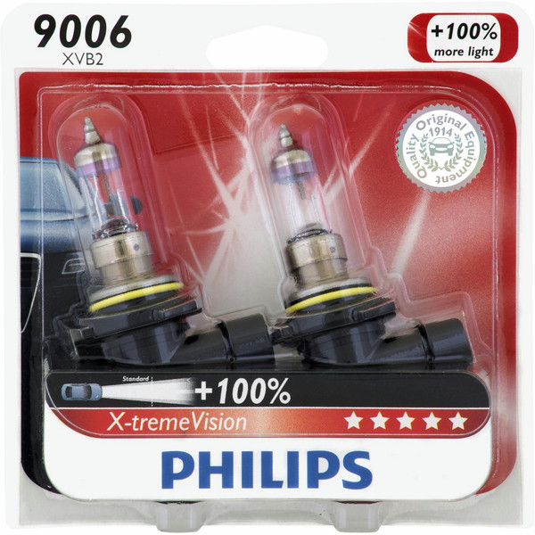 Philips X-tremeVision 9006XVB2 55W Halogen P22d car light bulb