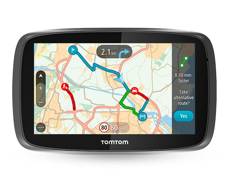 TomTom GO 6100 WORLD Fixed 6Zoll Touchscreen 300g Schwarz, Silber