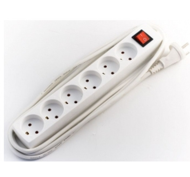 Mercodan 982929 6AC outlet(s) 1.5m White surge protector