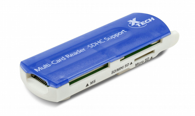 Xtech XTA-175 USB Blue,White card reader