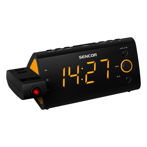 Sencor SRC 330 OR Часы Цифровой Черный, Оранжевый радиоприемник