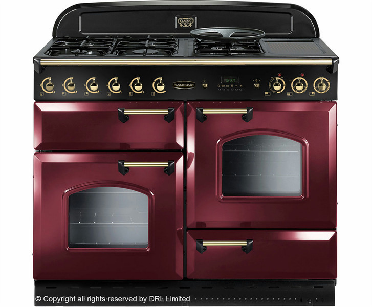 Rangemaster Classic 110 Отдельностоящий Gas hob A Бургундский