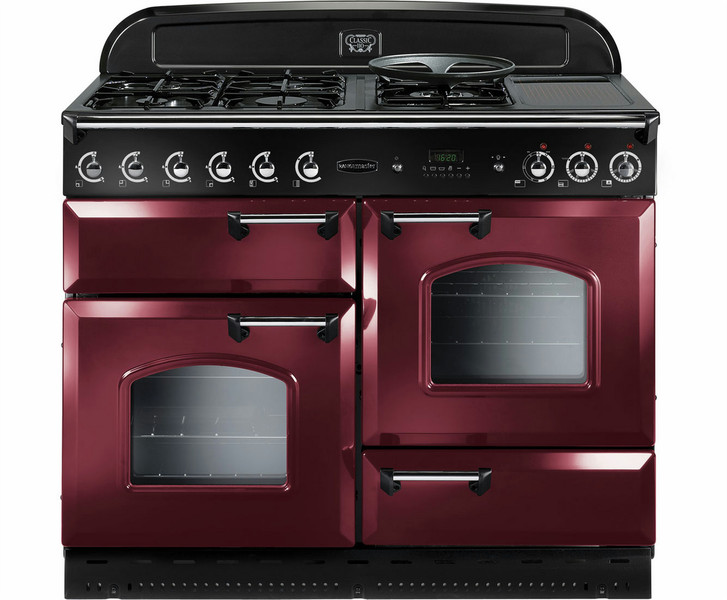 Rangemaster Classic 110 Отдельностоящий Gas hob A Бургундский