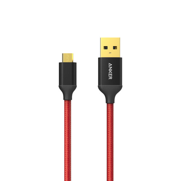 Anker AK-A7115091 0.9m USB A Micro-USB B Schwarz, Rot USB Kabel