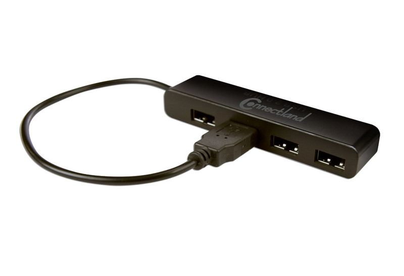 Connectland HUB-CNL-USB2-G-CH002 USB 2.0 Black