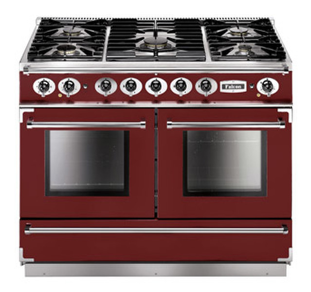 Falcon 1092 Continental Отдельностоящий Gas hob A Красный