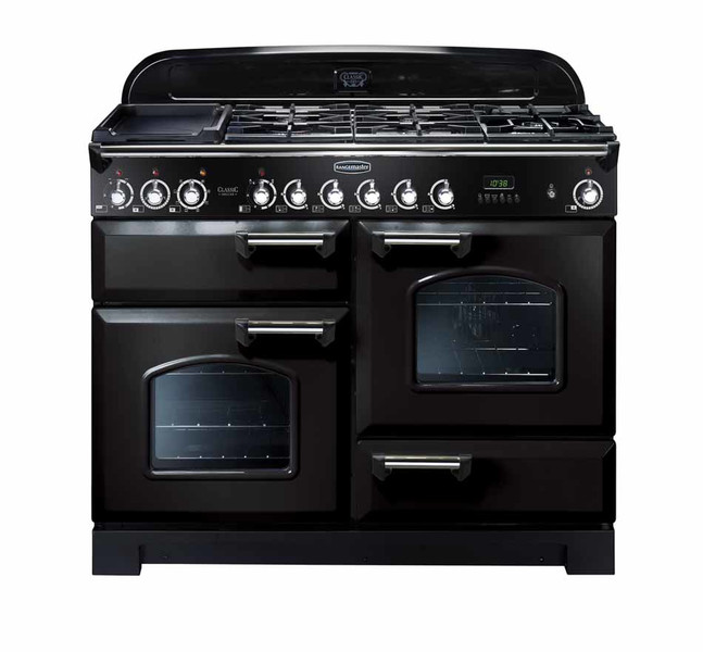 Rangemaster Classic Deluxe 110 Dual Fuel Отдельностоящий Gas hob A Черный