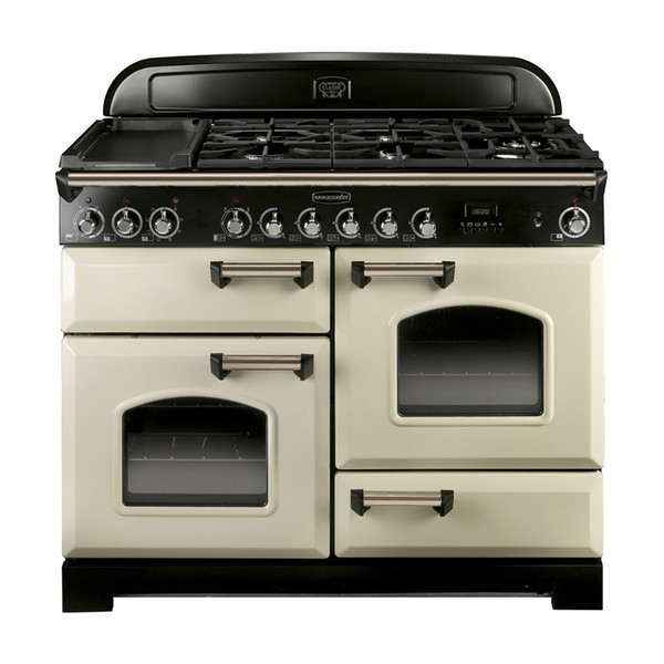 Rangemaster Classic Deluxe 110 Dual Fuel Freestanding Gas hob A Cream