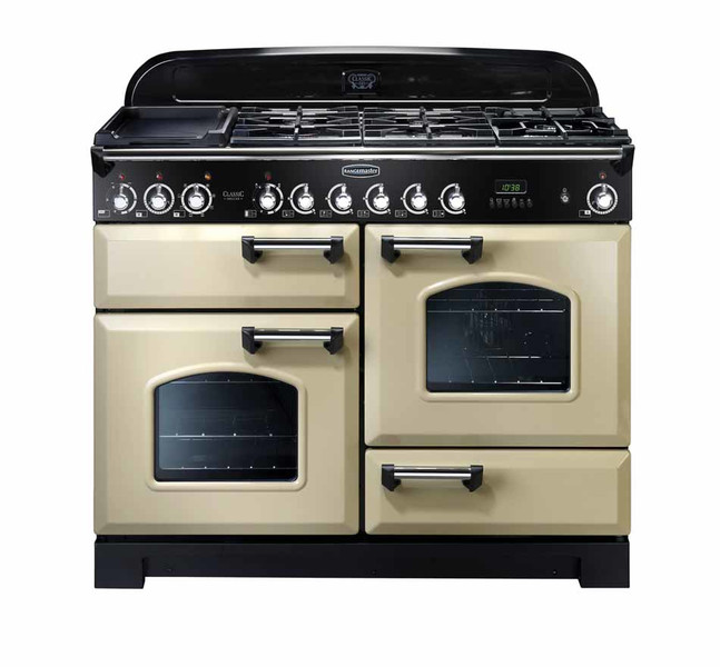 Rangemaster Classic Deluxe 110 Dual Fuel Отдельностоящий Gas hob A Черный, Кремовый