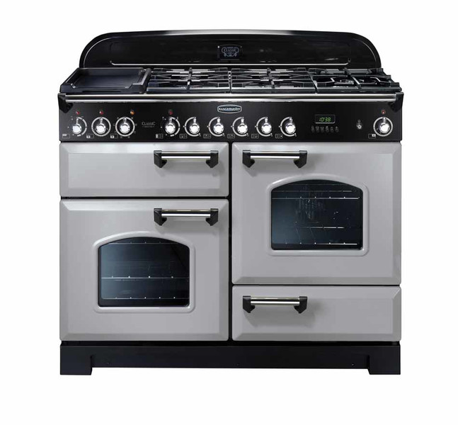 Rangemaster Classic Deluxe 110 Dual Fuel Freistehend Gas hob A Schwarz, Grau