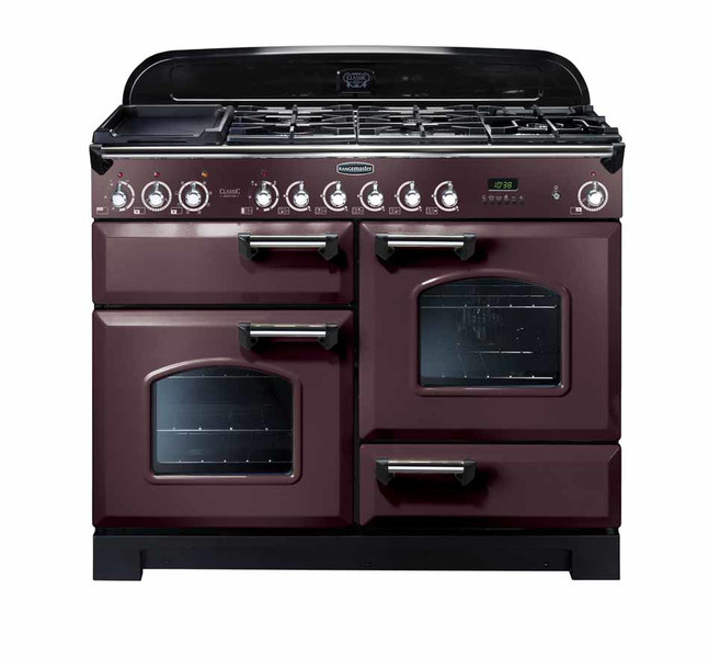 Rangemaster Classic Deluxe 110 Dual Fuel Freestanding Gas hob A Black,Taupe