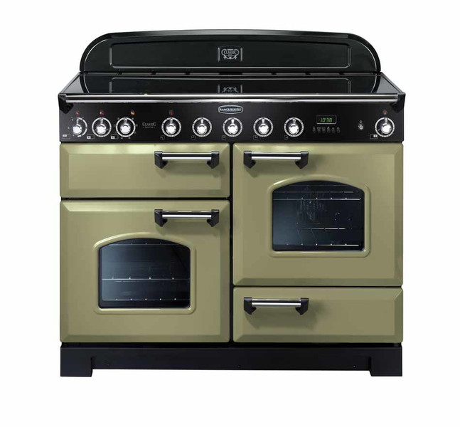 Rangemaster Classic Deluxe 110 Induction Freistehend Induktionskochfeld A Schwarz, Grün