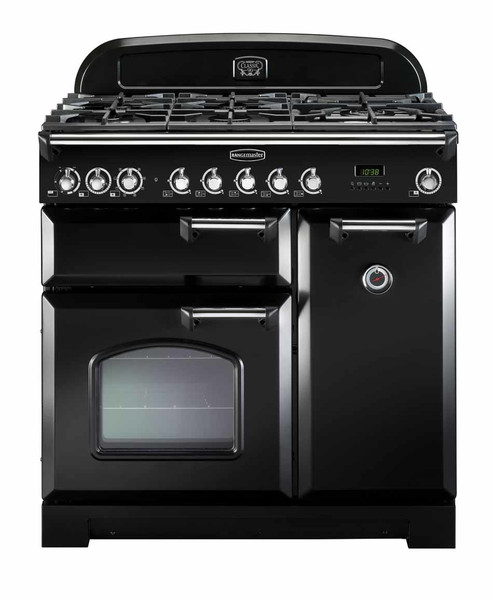 Rangemaster Classic Deluxe 90 Dual Fuel Отдельностоящий Gas hob A Черный