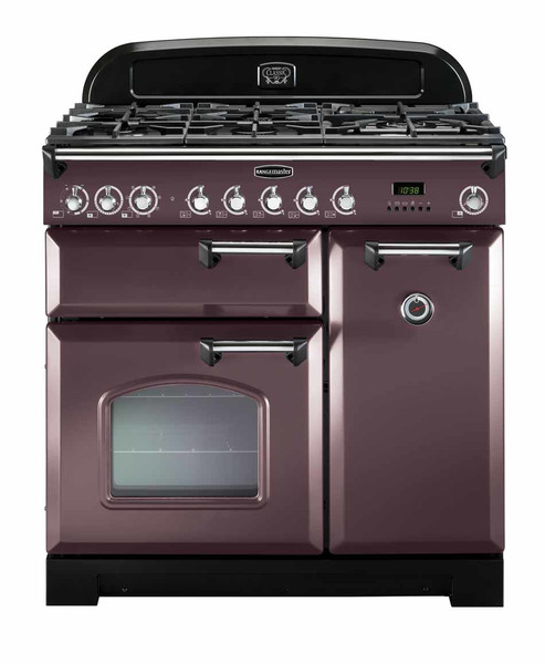 Rangemaster Classic Deluxe 90 Dual Fuel Freestanding Gas hob A Black,Taupe