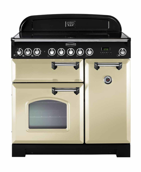 Rangemaster Classic Deluxe 90 Induction Freistehend Induktionskochfeld A Schwarz, Cremefarben