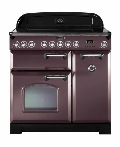 Rangemaster Classic Deluxe 90 Induction Freistehend Induktionskochfeld A Schwarz, Graubraun