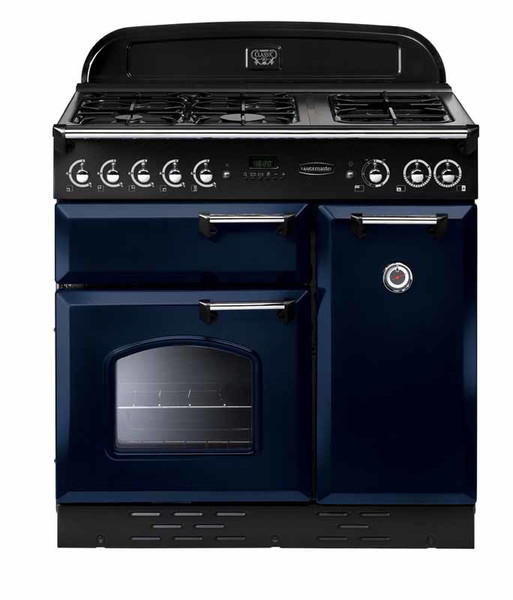 Rangemaster Classic 90 Dual Fuel Freistehend Gas hob A Schwarz, Blau