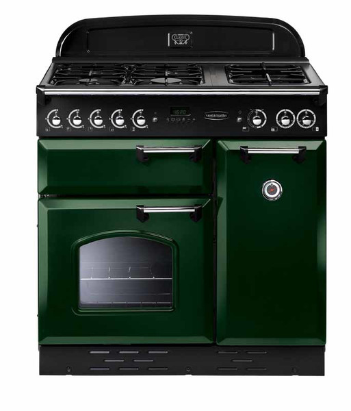 Rangemaster Classic 90 Dual Fuel Freistehend Gas hob A Schwarz, Grün