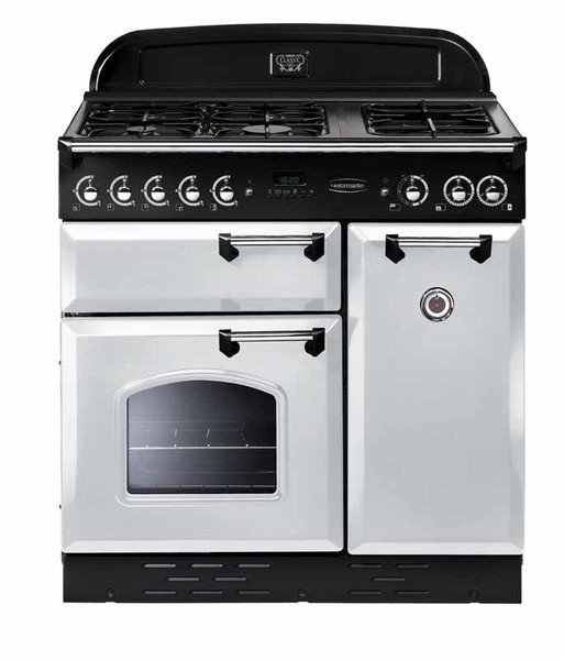 Rangemaster Classic 90 Dual Fuel Freestanding Gas hob A Black,White