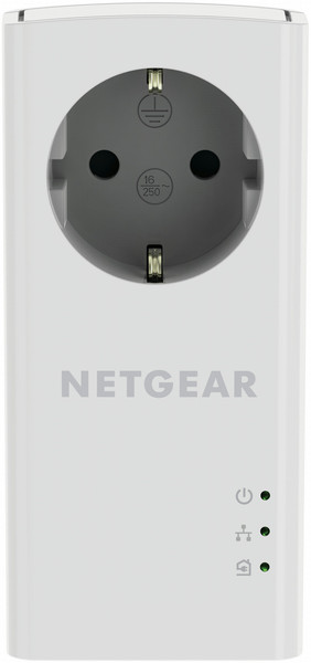 Netgear PLP1200-100PES 1200Mbit/s Eingebauter Ethernet-Anschluss Weiß 2Stück(e) PowerLine Netzwerkadapter