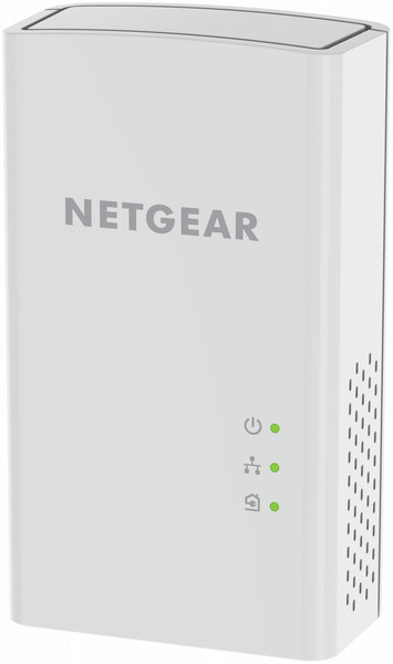 Netgear PL1200-100PES 1200Mbit/s Eingebauter Ethernet-Anschluss Weiß 2Stück(e) PowerLine Netzwerkadapter